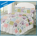 Courtepointe en patchwork de polyester imprimé jardin floral